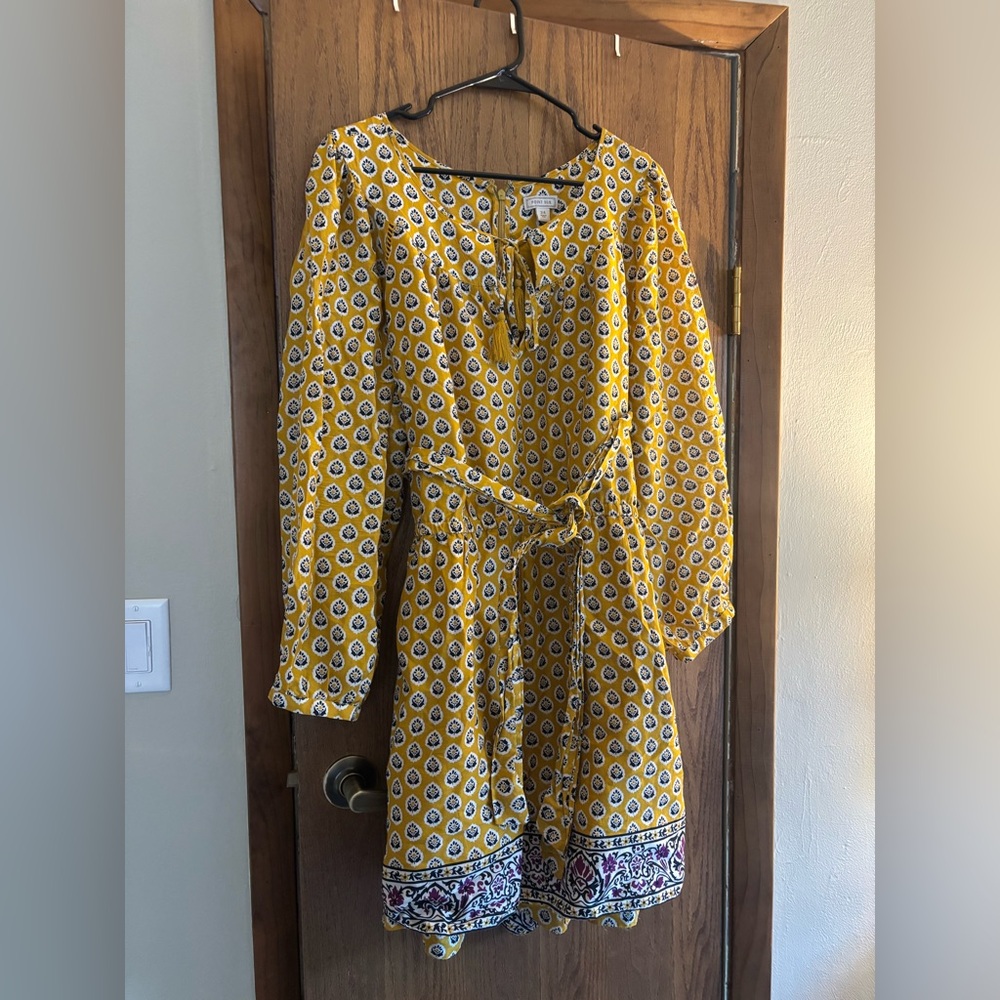 Jcrew Yellow Patterned Long-Sleeve jumper